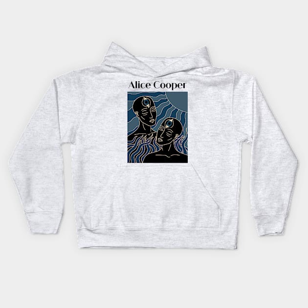 The Dark Sun Of Alice Cooper Kids Hoodie by limatcin